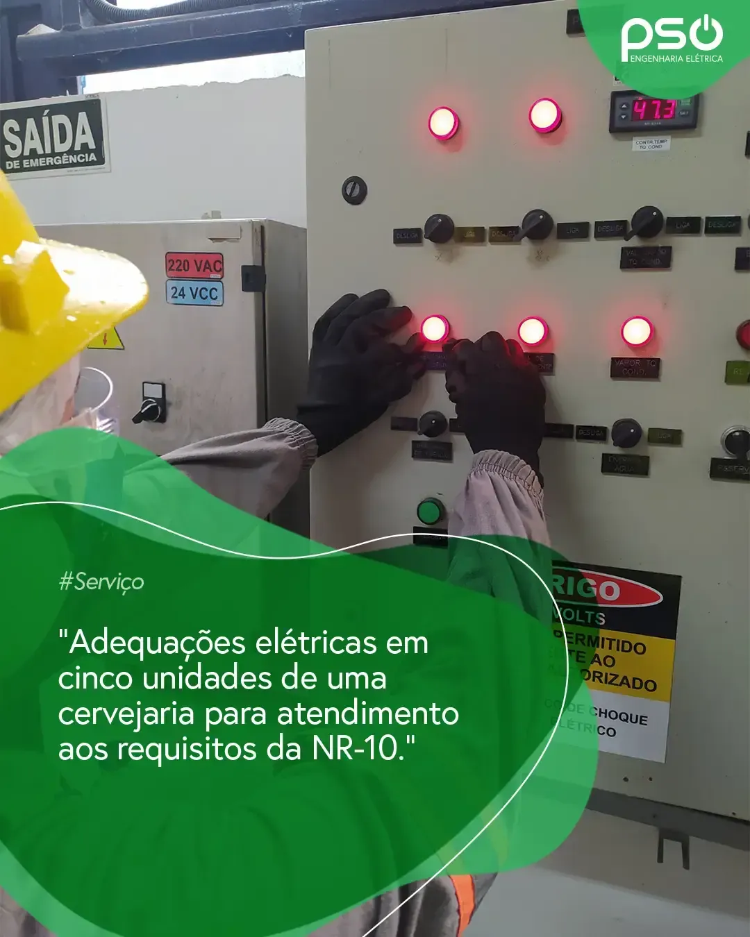 Imagem do post Adequações elétricas em cinco unidades de uma cervejaria para atendimento aos requisitos da NR-10