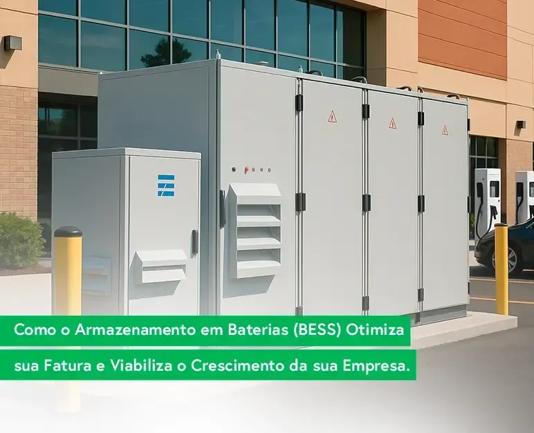 Como o Armazenamento em Baterias (BESS) Otimiza sua Fatura e Viabiliza o Crescimento da sua Empresa
