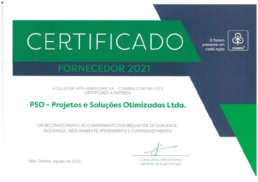 Imagem do post Certificado Fornecedor 2021