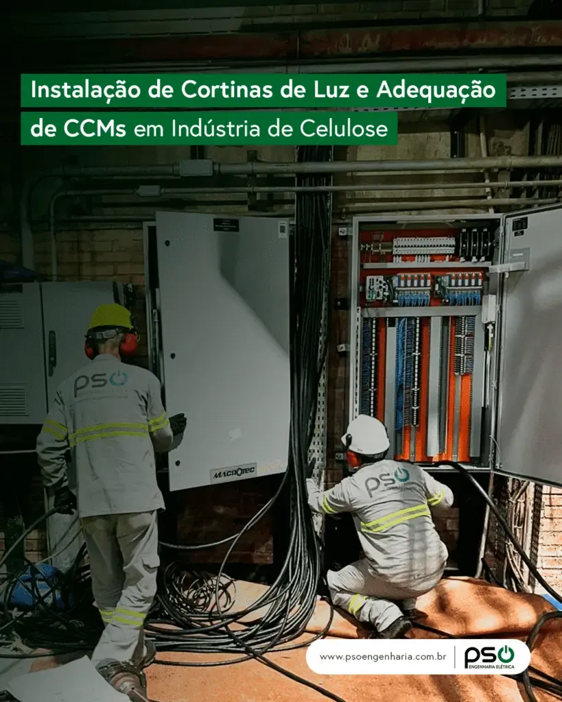 Imagem do post Instalação de Cortinas de Luz e Adequação de CCMs em Indústria de Celulose