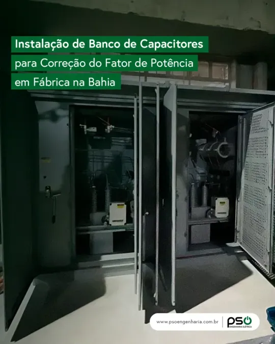 Registro do projeto — Instalação de banco de capacitores para correção do fator de potência