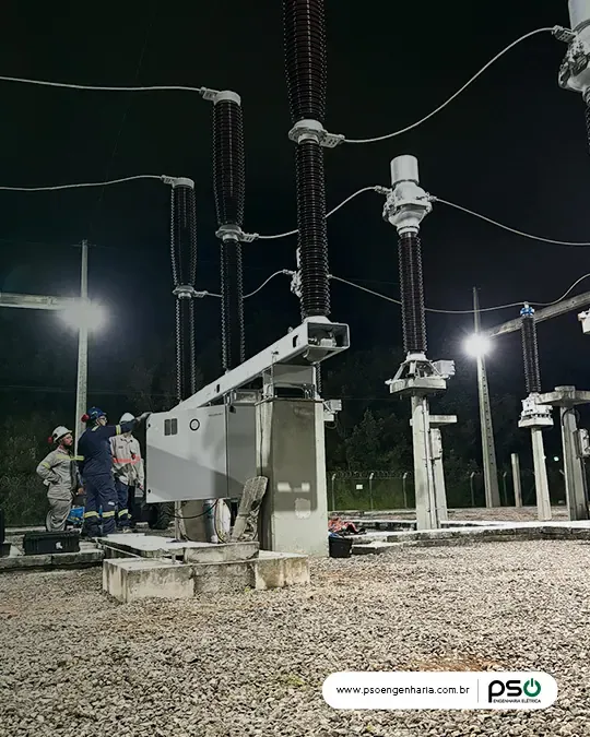 Registro do projeto — Substituição de disjuntor de alta tensão 230 kV em subestação industrial