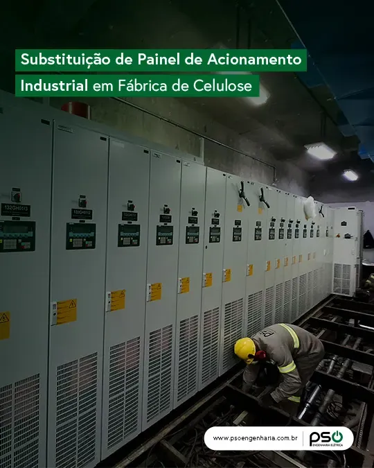Registro do projeto — Substituição de painel de acionamento industrial em fábrica de celulose