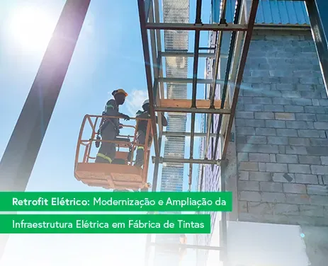 Retrofit elétrico industrial em fábrica de tintas — São Bernardo do Campo / SP