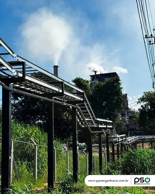Montagem de infraestrutura para subestação de 138 kV no setor de celulose — Interior de MG