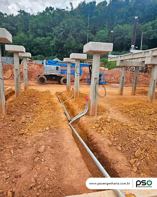 Registro do projeto — Montagem de infraestrutura para subestação de 138 kV no setor de celulose