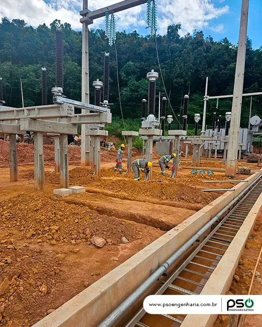 Registro do projeto — Montagem de infraestrutura para subestação de 138 kV no setor de celulose